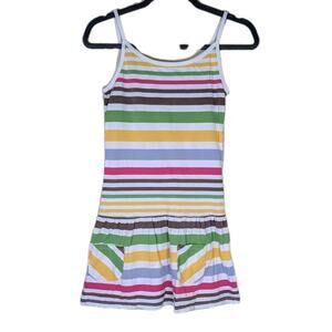 Old Navy Girls Multicolor Striped Sleeveless Knee Length Dress - Pockets Size XL